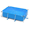 Above Ground Swimming Pool Rectangular Steel Frame Outdoor Pool with Pool Cover