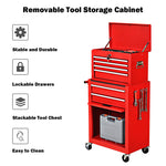 6-Drawer Rolling Tool Chest High Capacity Tool Box Organizer with Wheels, Lock System & Removable Top, Workshop Garage Tool Storage Cabinet