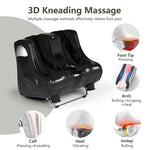 Foot and Calf Massager with Heat, Electric Foot Massage Machine Shiatsu Deep Kneading & Rolling Vibration for Leg Relaxation