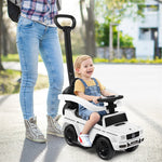 3 In 1 Toddlers Ride on Push Car Mercedes Benz G350 Stroller Sliding Car with Canopy