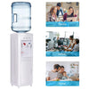 Water Dispenser 5 Gallon Bottle Hot & Cold Top Loading Water Cooler with Child Safety Lock, Storage Cabinet for Home Office School