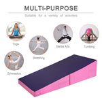 Gymnastic Wedge Mat Cheese Wedge Incline Mat Folding & Non-Folding Tumbling Mat for Home Exercise Adult Kids Play