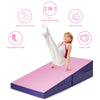 Gymnastic Wedge Mat Cheese Wedge Incline Mat Folding & Non-Folding Tumbling Mat for Home Exercise Adult Kids Play