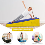 Gymnastic Wedge Mat Cheese Wedge Incline Mat Folding & Non-Folding Tumbling Mat for Home Exercise Adult Kids Play