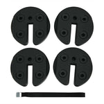 4 Piece Canopy Weights 20Lbs Water Sand Filled Weight Plates for Shade Umbrella with No-Pinch Design