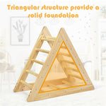 Wooden Climbing Triangle Ladder Toddler Pikler Triangle Climber Play Equipment for Indoor