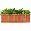 40" L x 12" W Wooden Raised Garden Bed Window Mounted Planter Box - Bestoutdor