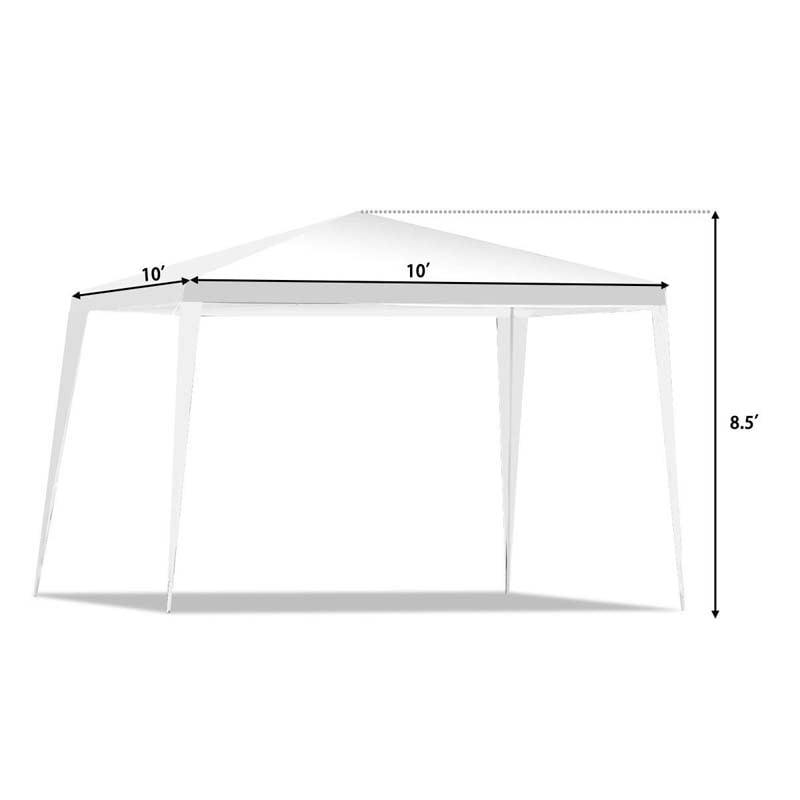 10 x 10 ft Outdoor Wedding Party Canopy Tent for Backyard - Bestoutdor