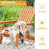 Bestoutdor Wooden Folding Adirondack Chair Patio Lounge Chair