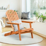 Bestoutdor Wooden Folding Adirondack Chair Patio Lounge Chair