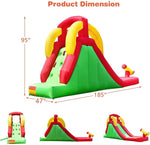 Inflatable Water Slide Bounce House with Climbing Wall and Jumper