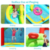 6 In 1 Inflatable Water Slide Kids Bounce House with Climbing Wall & Basketball Hoop