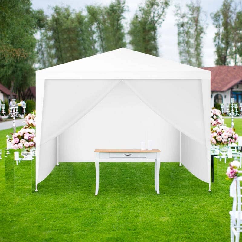 10' x 10' Canopy Tent Party Tent Outdoor Canopy With Side Walls for Wedding Event