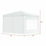 10' x 10' Canopy Tent Party Tent Outdoor Canopy With Side Walls for Wedding Event