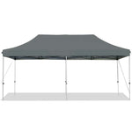 10' x 20' Pop Up Canopy Heavy Duty Folding Canopy Tent Easy Setup Outdoor Commercial Instant Canopy Adjustable Sun Shelter with Roller Bag