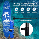 9.8FT Inflatable Stand Up Paddle Board with Adjustable Paddle, SUP Accessories, Pump, Leash & Carry Bag, Blow Up SUP for Adult Youth