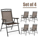 Set of 4 Patio Folding Chairs - Bestoutdor