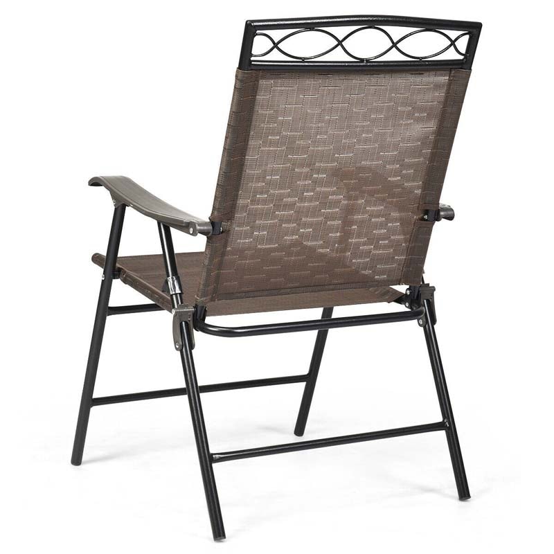 Set of 4 Patio Folding Chairs - Bestoutdor