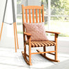 Bestoutdor Porch Rocking Chair Solid Eucalyptus Outdoor Single Rocker with Natural Finish for Patio Deck Garden