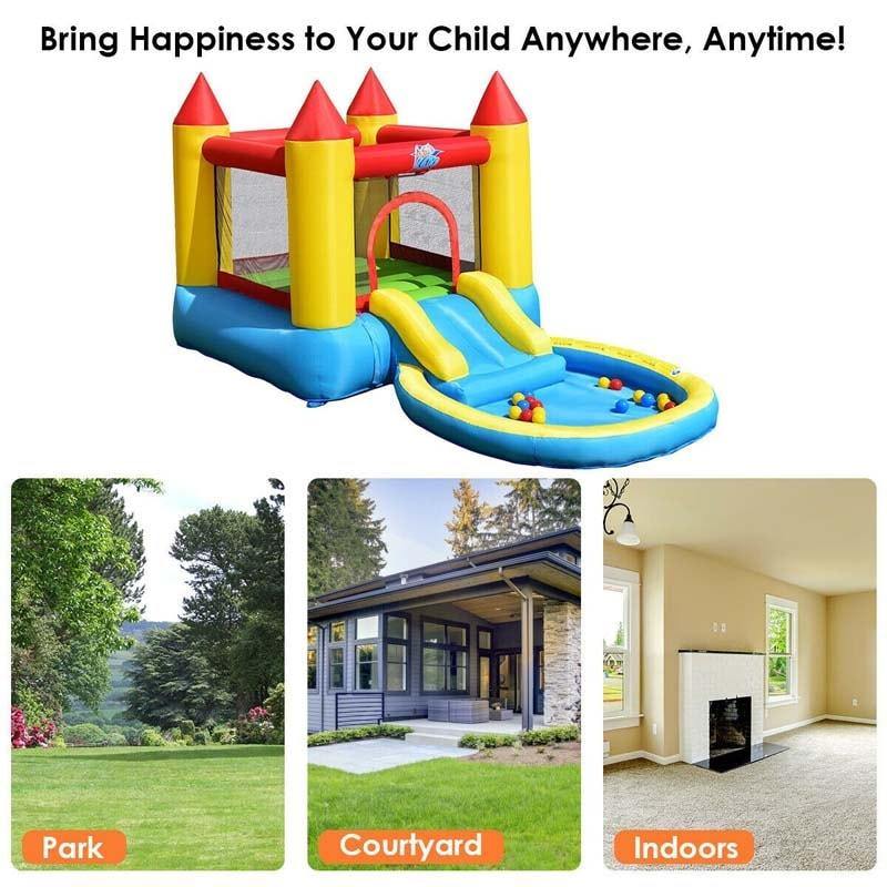 Inflatable Kids Slide Bounce House - Bestoutdor