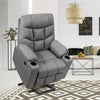 Power Lift Recliner Chair Elderly Lift Chair Fabric Electric Massage Reclining Sofa with 8 Point Massage Lumbar Heat USB Charge Port