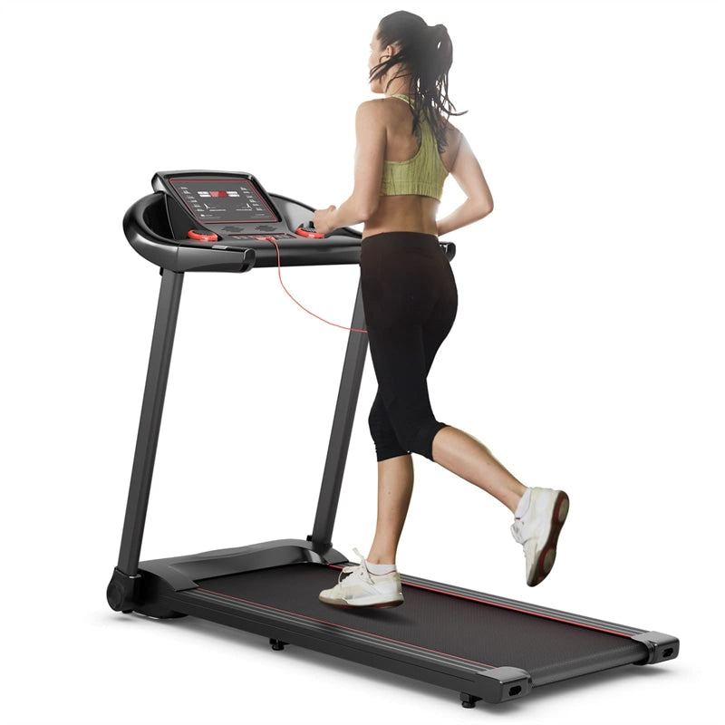 Folding Treadmill SuperFit 2.25HP Electric Treadmill Compact Walking Running Machine with APP Control & Bluetooth Speaker