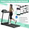 Folding Treadmill SuperFit 2.25HP Electric Treadmill Compact Walking Running Machine with APP Control & Bluetooth Speaker