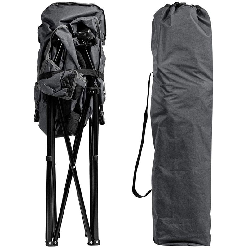 Folding Camping Moon Padded Chair with Carry Bag