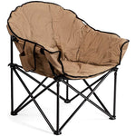 Folding Camping Moon Padded Chair with Carry Bag