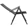 Set of 2 Patio Folding Dining Chair Adjustable Reclining Camping Chair Portable Outdoor Chair