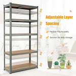 5 Tier Heavy Duty Metal Garage Shelving Unit Adjustable Garage Storage Rack Tool Utility Shelf