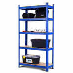 5 Tier Heavy Duty Metal Garage Shelving Unit Adjustable Garage Storage Rack Tool Utility Shelf