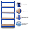 5 Tier Heavy Duty Metal Garage Shelving Unit Adjustable Garage Storage Rack Tool Utility Shelf