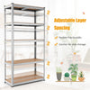 5 Tier Heavy Duty Metal Garage Shelving Unit Adjustable Garage Storage Rack Tool Utility Shelf