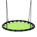 40" Kids Flying Saucer Tree Swing Set Indoor Outdoor Play Round Swing with Adjustable Heights & Multi-play Rope for Kids Adults