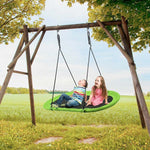 60" Giant Saucer Tree Swing Waterproof Platform Swing Outdoor Oval Flying Swing Set with Adjustable Hanging Straps for Kids Backyard