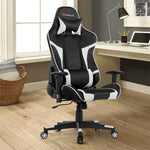 Adjustable Massage Gaming Chair High Back PU Leather Racing Gaming Chair Office Computer Reclining Chair with Lumbar Support