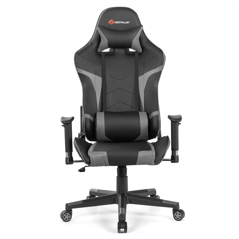 Adjustable Massage Gaming Chair High Back PU Leather Racing Gaming Chair Office Computer Reclining Chair with Lumbar Support