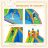 Inflatable Mighty Bounce House Jumper with Water Slide - Bestoutdor