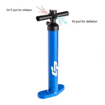 Double Action Hand Pump with Gauge, High Pressure Hand Pump for Inflation SUP Boards & Kayaks, Max 29psi