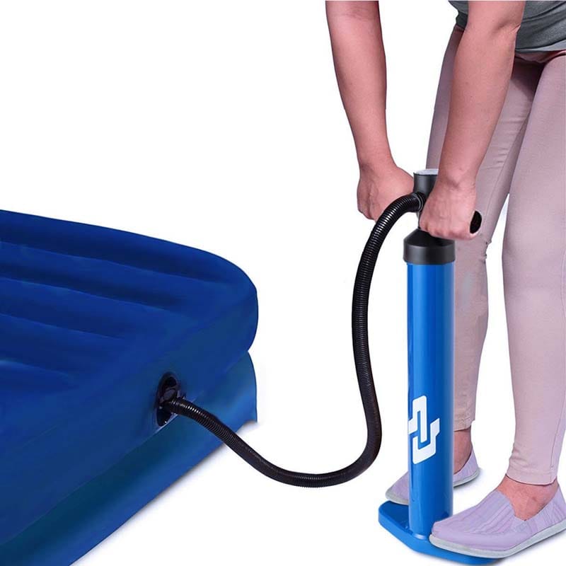 Double Action Hand Pump with Gauge, High Pressure Hand Pump for Inflation SUP Boards & Kayaks, Max 29psi