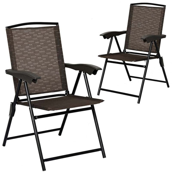 Bestoutdor 2 pcs Outdoor Folding Chairs Patio Seating Foldable Chairs