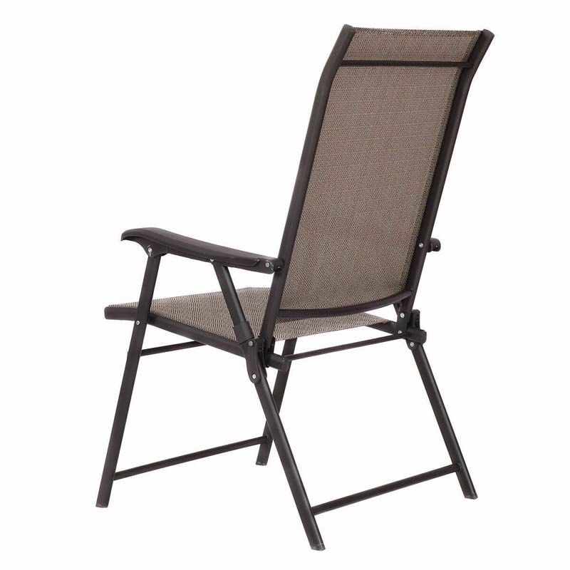 Patio Chairs Folding Sling Back Chairs - Bestoutdor