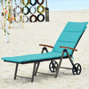 Outdoor Chaise Lounge Chair Rattan Recliner Chair