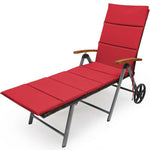 Outdoor Chaise Lounge Chair Rattan Recliner Chair