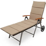 Outdoor Chaise Lounge Chair Rattan Recliner Chair