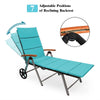 Outdoor Chaise Lounge Chair Rattan Recliner Chair