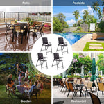 4 Pcs Rattan Wicker Folding Chairs - Bestoutdor