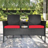 Patio Wicker Conversation Furniture Set - Bestoutdor