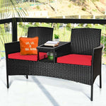 Patio Wicker Conversation Furniture Set - Bestoutdor